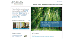 Desktop Screenshot of faham-international.com